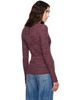 Rabanne Rabanne Burgundy Ribbed Cardigan - 3