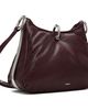 Rabanne Rabanne Burgundy Small Ring Leather Bag - 2
