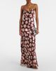 Rabanne Rabanne Chain-detail floral silk maxi dress - 2