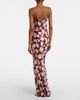 Rabanne Rabanne Chain-detail floral silk maxi dress - 6