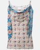 Rabanne Rabanne Chain-detail paisley satin camisole - 1