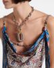 Rabanne Rabanne Chain-detail paisley satin camisole - 4