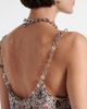 Rabanne Rabanne Chain-detail paisley satin camisole - 5