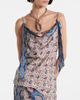 Rabanne Rabanne Chain-detail paisley satin camisole - 6