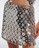 Rabanne Rabanne Chainmail embellished miniskirt - 3