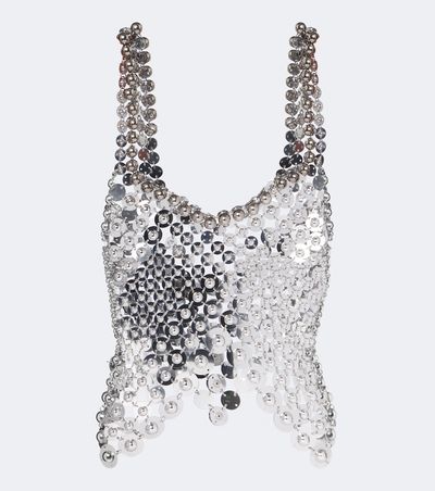 Rabanne Rabanne Chainmail embellished top