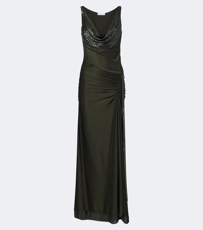 Rabanne Rabanne Chainmail satin gown