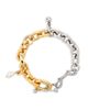 Rabanne Rabanne Collier Two-Tone Charm Necklace, 19.3 - 1