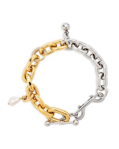 Rabanne Rabanne Collier Two-Tone Charm Necklace, 19.3
