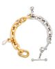 Rabanne Rabanne Collier Two-Tone Charm Necklace, 19.3 - 3