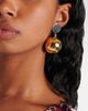 Rabanne Rabanne Colorblocked clip-on earrings - 6
