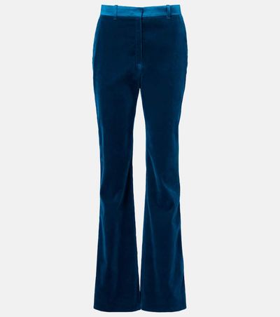 Rabanne Rabanne Cotton-blend velvet flared pants