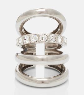 Rabanne Rabanne Crystal-embellished ring