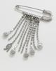 rabanne rabanne Crystal Charm Pin Silver/Crystal One - 5