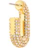 Rabanne Rabanne Crystal Pavé J-Hoop Earrings - 1