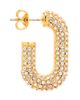 Rabanne Rabanne Crystal Pavé J-Hoop Earrings - 2
