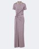 Rabanne Rabanne Cutout gathered striped crÃªpe maxi dress - 1