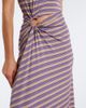 Rabanne Rabanne Cutout gathered striped crÃªpe maxi dress - 4
