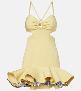 Rabanne Rabanne Cutout layered ruffled minidress
