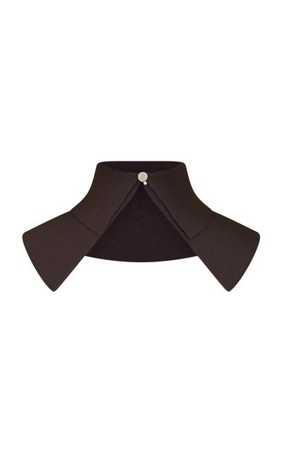 Rabanne Rabanne Dark Brown Knit Collar