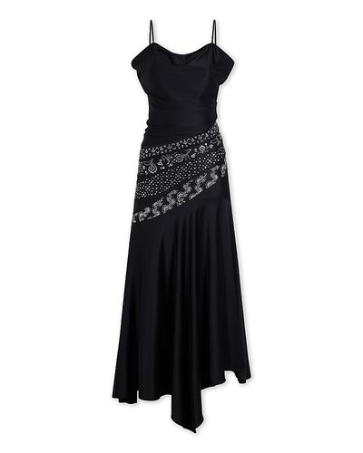 Rabanne Rabanne Embellished Asymmetric Dress