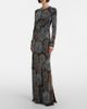 Rabanne Rabanne Embellished caped gown - 8