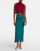 Rabanne Rabanne Embellished crochet cotton midi skirt - 2