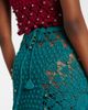 Rabanne Rabanne Embellished crochet cotton midi skirt - 5