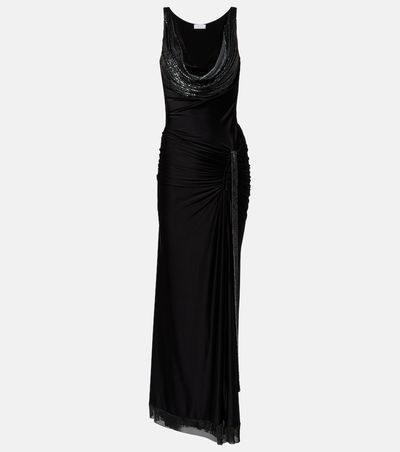 Rabanne Rabanne Embellished jersey gown