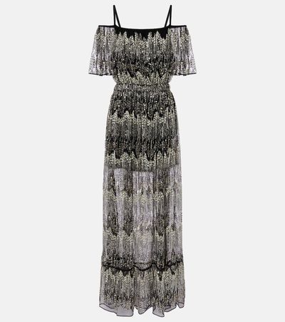 Rabanne Rabanne Embellished off-shoulder gown
