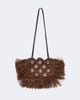Rabanne Rabanne Embellished raffia shoulder bag - 1