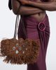 Rabanne Rabanne Embellished raffia shoulder bag - 6