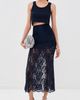 rabanne rabanne Floral Combo Skirt Deep Navy - 2