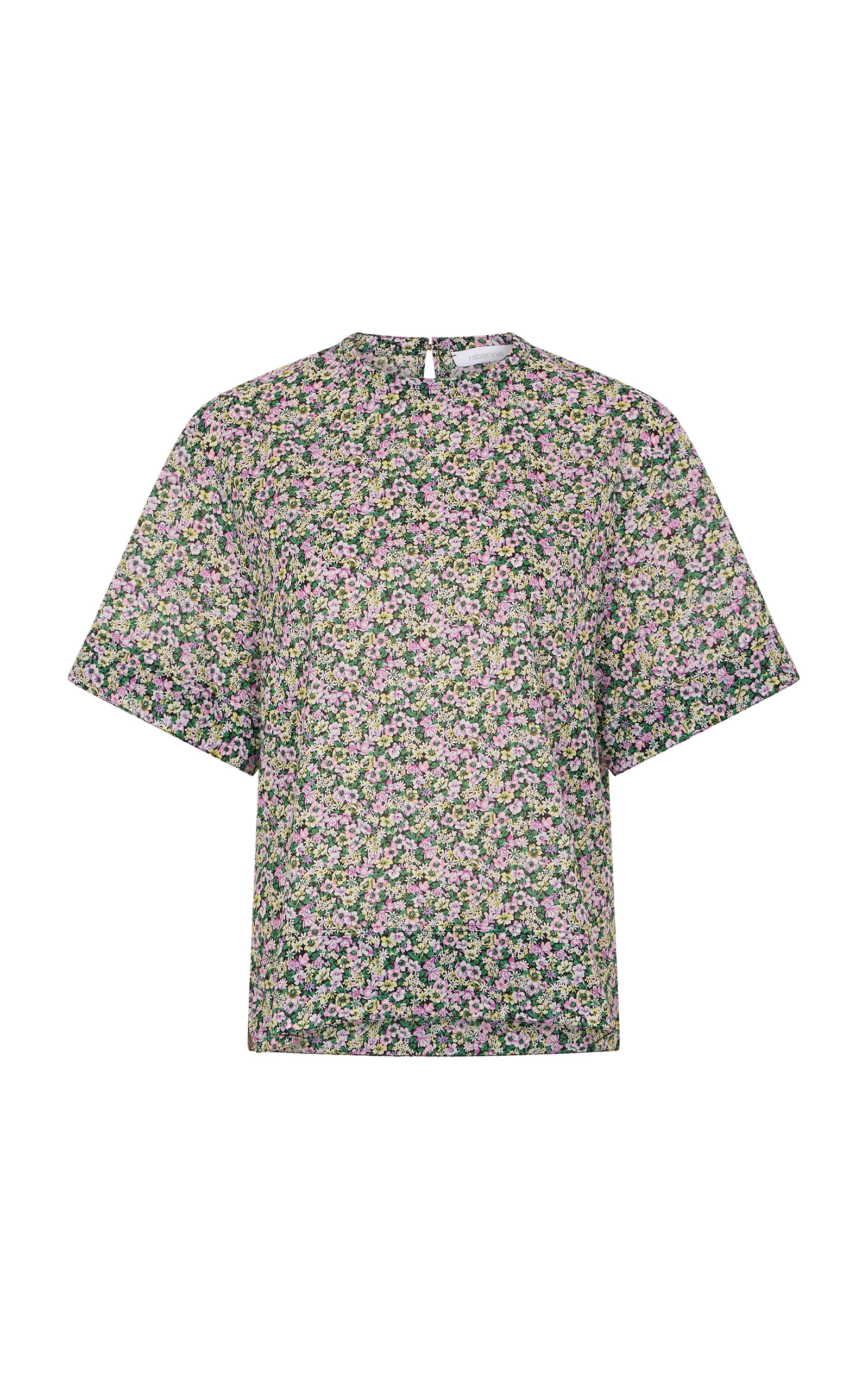 Rabanne Rabanne Floral Cotton ShortSleeve Top