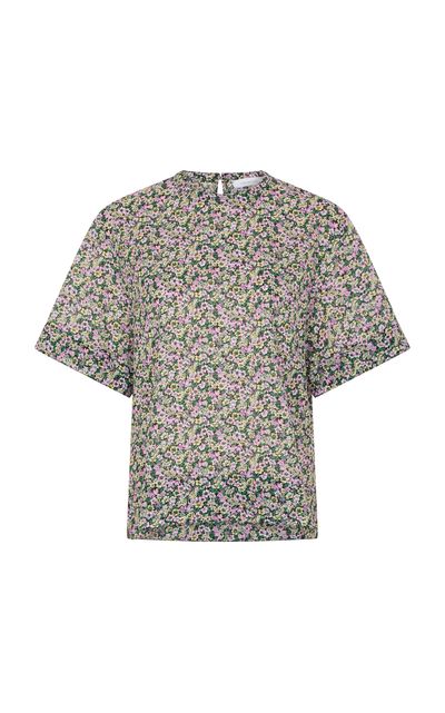 Rabanne Rabanne Floral Cotton ShortSleeve Top