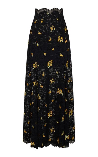 Rabanne Rabanne Floral Embroidered Maxi Skirt