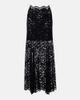 Rabanne Rabanne Floral lace maxi skirt - 1