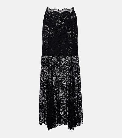 Rabanne Rabanne Floral lace maxi skirt