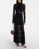 Rabanne Rabanne Floral lace maxi skirt - 2