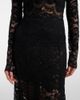 Rabanne Rabanne Floral lace maxi skirt - 4