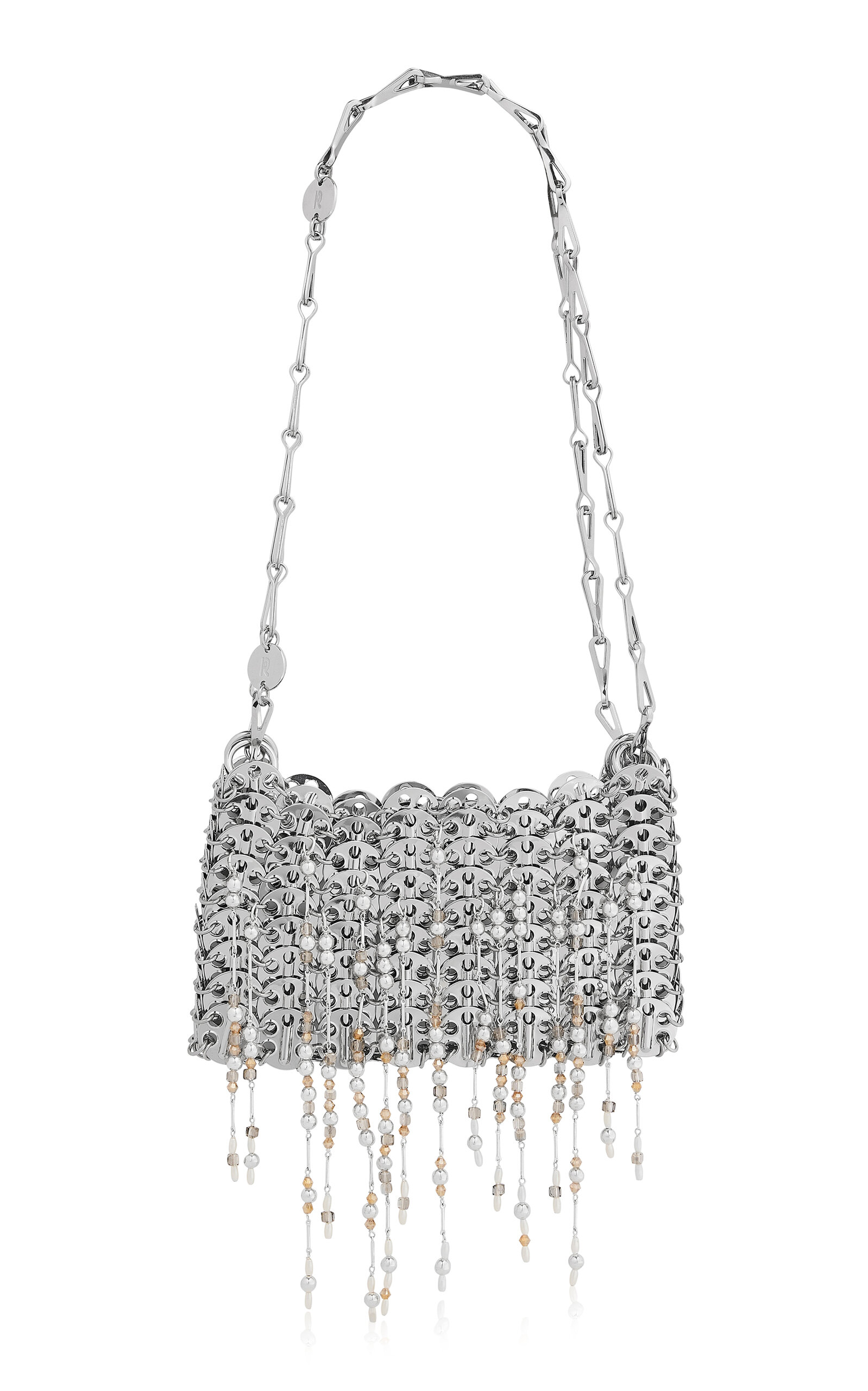 Rabanne Rabanne Fringed Brass Shoulder Bag
