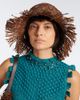 Rabanne Rabanne Fringed studded raffia bucket hat - 2