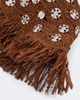 Rabanne Rabanne Fringed studded raffia bucket hat - 3