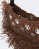 Rabanne Rabanne Fringed studded raffia shoulder bag - 3