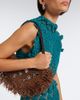 Rabanne Rabanne Fringed studded raffia shoulder bag - 6