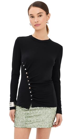rabanne rabanne Gathered Blouse Black