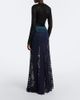 Rabanne Rabanne Gathered lace and velvet maxi skirt - 6
