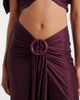 Rabanne Rabanne Gathered satin maxi skirt - 3