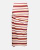 Rabanne Rabanne Gathered striped cotton-blend maxi skirt - 1