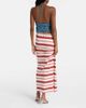 Rabanne Rabanne Gathered striped cotton-blend maxi skirt - 3